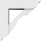 Ekena Millwork Standard Olympic Architectural Grade PVC Bracket with Traditional Ends, 5"W x 12"D x 12"H BKTP05X12X12OLY01 - alternate 2